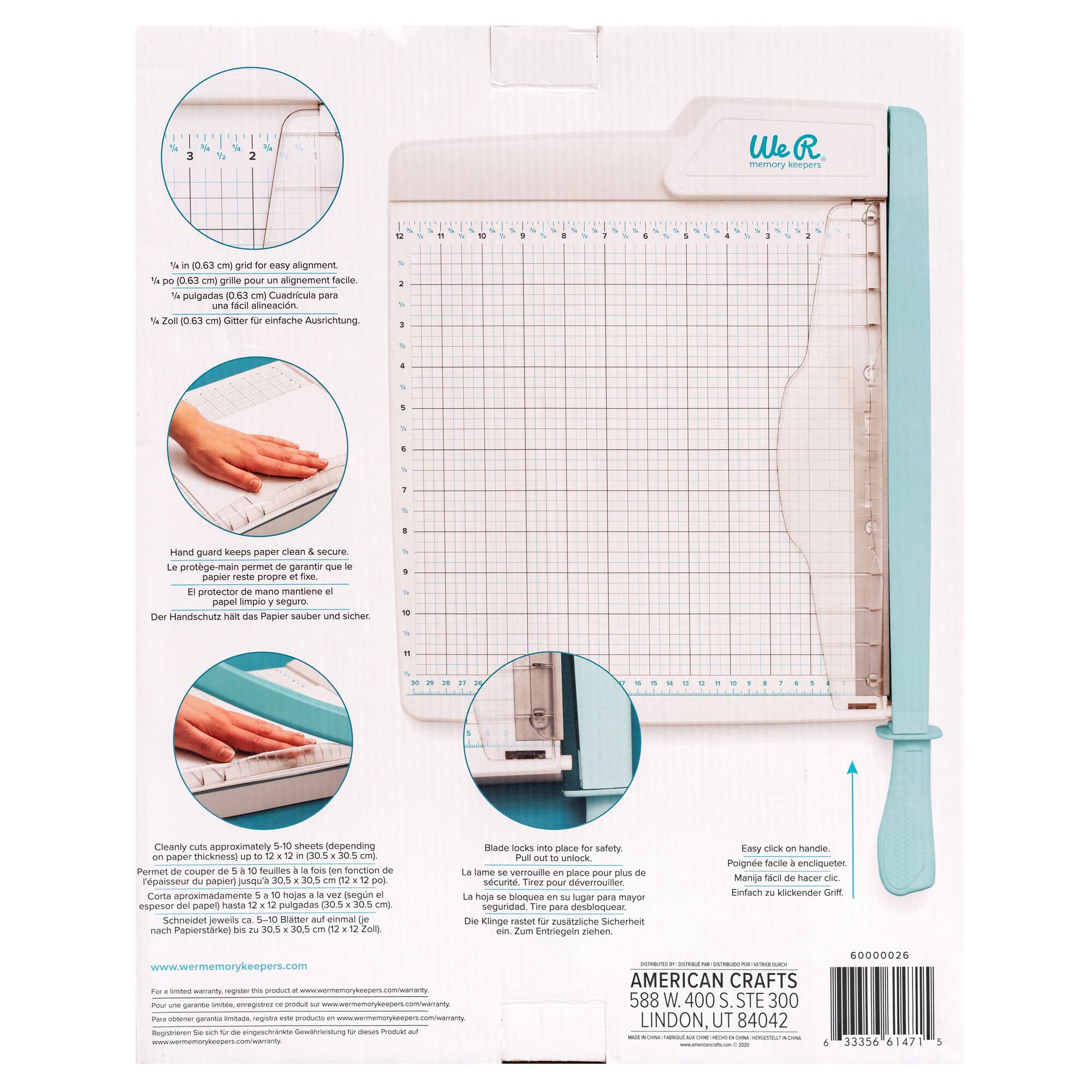 We R Memory Keepers® 12" x 12" Blue Large Guillotine Trimmer